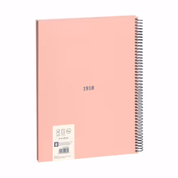 Milan 57143E80P bloc-notes A4 80 feuilles Rose
