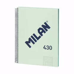 Milan 57143E80GR, Image, Vert, A4, 80 feuilles, 95 g/m², Couverture rigide