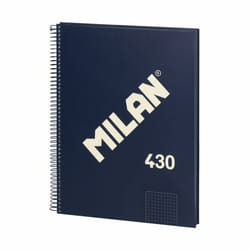 Milan 57143E80B bloc-notes A4 80 feuilles Bleu