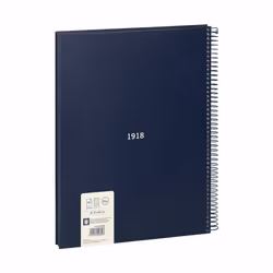 Milan 57143E80B bloc-notes A4 80 feuilles Bleu