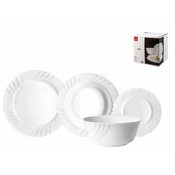 Pengo Ebro kit de vaisselle 19 pièce(s) Verre Blanc