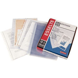 Esselte 46114 protecteur de feuilles Folio Polypropylène (PP), Polyvinyl chloride (PVC) 100 pièce(s)