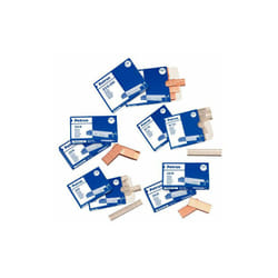 Boîte de 1000 agrafes type 22/8 - 24/8 cuivrées pour agrafeuses de bureau/bureau petrus