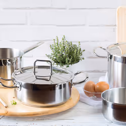 BRA A340356 plat de cuisson 4,5 L Acier inoxydable