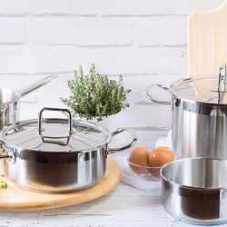BRA Profesional A344251 casserole à sauce 1 L Rond Argent