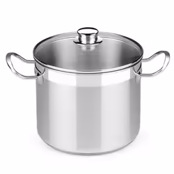 BRA A343934, 6,5 L, Argent, Acier inoxydable, Profesional with glass lid, 22 cm, 227 mm