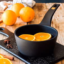 BRA Efficient A273816 casserole à sauce Rond Noir