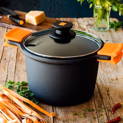 BRA A273907 casserole à sauce 11,1 L Rond Noir, Orange - Vue supplémentaire 5