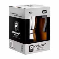BRA Deluxe 2 Cafetière à moka Argent