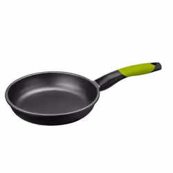 BRA A121451, Rond, Poêle polyvalente, Noir, Vert, PTFE, Aluminium, Gaz, Induction