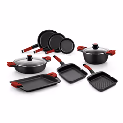 BRA Premiere A410332 casserole à sauce Rond Noir, Rouge
