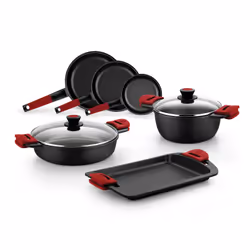BRA Premiere A410332 casserole à sauce Rond Noir, Rouge