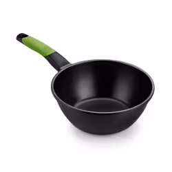 BRA Prior, Rond, Wok/Poêle à frire, Noir, Vert, Prior, Aluminium, 5,5 mm