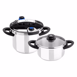 BRA A185605, 11 L, Gaz, Induction, Plaque étanche, Argent, 22 cm, Acier inoxydable, 7 L