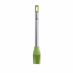 BRA Prior A197005, Pinceau plat, Silicone, Acier inoxydable, Noir, Vert, 20 mm, 275 mm