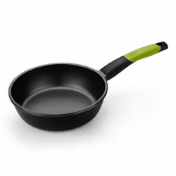 BRA A121447, Rond, Poêle polyvalente, Noir, PTFE, Aluminium, Gaz, Induction