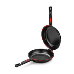 BRA dupla poêle Double pour Omelette 24 cm en aluminium fondu avec antiadhésif Convient Pour Tout Type de feux dont I A41146