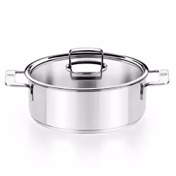 BRA Signature A770355, 3,75 L, Rond, Acier inoxydable, Acier inoxydable, Sans revêtement, Vitrocéramique, Gaz, Induction, Pla ...