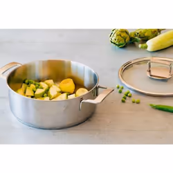 BRA Signature A770355 casserole à sauce 3,75 L Rond Acier inoxydable