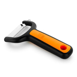 BRA A195013 Éplucheur Fruits et légumes Eplucheur en Y Noir, Orange, Argent