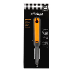 BRA A195014 Éplucheur Fruits et légumes Éplucheur droit Noir, Orange, Argent