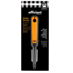 BRA A195015 Éplucheur Fruits et légumes Éplucheur droit Noir, Orange, Argent