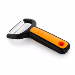 BRA A195016 Éplucheur Fruits et légumes Eplucheur en Y Noir, Orange, Argent