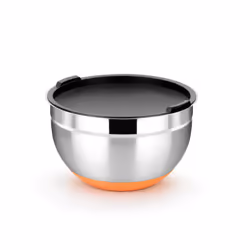 BRA Efficient A273020, Bol, Rond, 3,2 L, Noir, Orange, Acier inoxydable, 20 cm