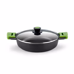 BRA Prior A400540, 9 L, Rond, Noir, Vert, Fonte d'aluminium, Teflon Classic, Vert