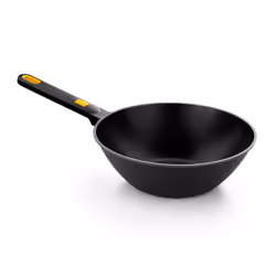 BRA Profesional A122331, Rond, Wok/Poêle à frire, Noir, Teflon Classic, Aluminium, 4,2 L