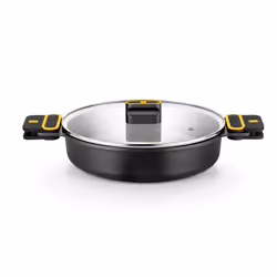 BRA Profesional A510532, Rond, Noir, Aluminium, Teflon Classic, Noir, Aluminium, Silicone