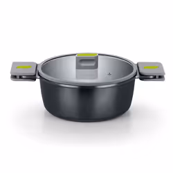 BRA Life Casserole de 24 cm de haut en fonte daluminium recyclé certifiée 100% antiadhésive en céramique pleine induction