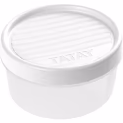 TATAY 1160601 Boîte de Conservation avec Fermeture à Vis Ronde 0 5 L Plastique Blanc 12 x 12 x 7 cm