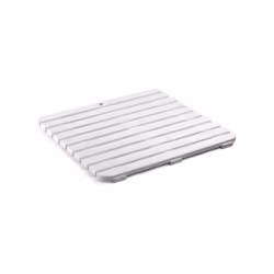 Matière principale : Polypropylène Couleur : Blanc Type de pose : A poser Dimension : l55x L55x H3 cm Dimensions (L. x l.) (e ...