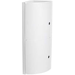 Armoire de Rangement Suspendue - TATAY - Salle de Bain - 2 Portes Translucides - 2 Étagères - Plastique Blanc