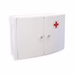 Armoire à médicaments - TATAY - 2 antines - Plastique - Blanc - Design contemporain