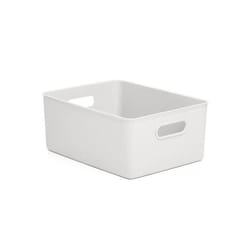 Panier de rangement - Baobab - Blanc Pergamon - 15L - 29x38x16 cm - Plastique Résine