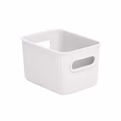 Ces paniers de rangement TATAY sont en polypropylène blanc Pergamon. Vous pouvez choisir la taille dont vous avez besoin et o ...
