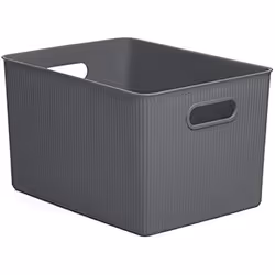 Panier de Rangement - TATAY - Baobab - 22 L - Polypropylène - Gris Anthracite