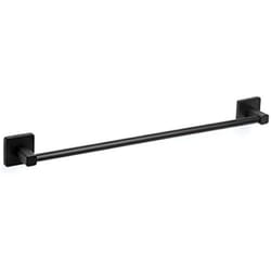 Porte-serviette - TATAY - Nero - Acier Inoxydable - Zamak - Design Minimaliste