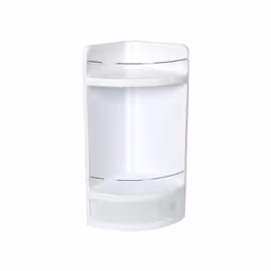 Description générale Meuble d'angle blanc Tatay avec tiroir, conçu pour optimiser l'espace de votre salle de bain. Cet étagèr ...