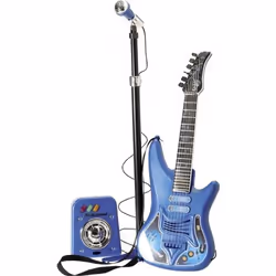 Reig Guitare pour Enfant Microphone Bleu
