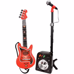Reig Guitare pour Enfant Microphone Rouge
