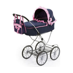 Reig Poussette pour poupées Dolls Pram Blue marine 64 cm