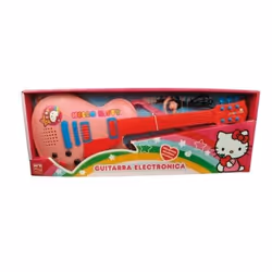 Hello Kitty Guitare pour Enfant Électronique Microphone Rose