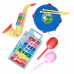 Reig Jeu d'instruments de musique en jouet 9 Pièces