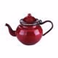 Théière - IBILI - 910370 - Acier émaillé vitifié - Rouge - 075 l - Compatible lave-vaisselle
