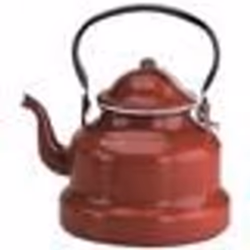 Ibili 910410 Bouilloire en acier émaillé vitifiée Rouge 1 l