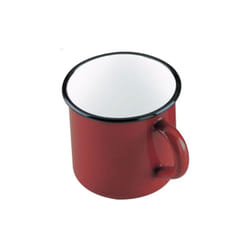 Mug émaillé rouge mug pot