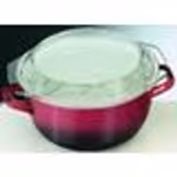 IBILI - Friteuse avec panier et couvercle Volcan 24 cm Acier émaillé Compatible avec l’induction